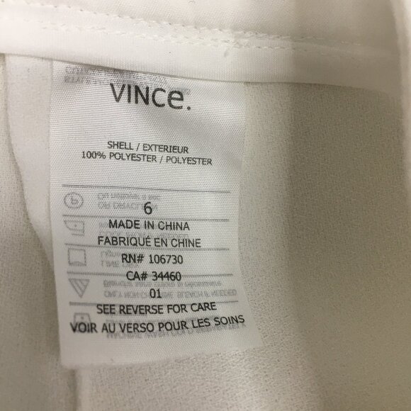 VINCE White Front Overlay Shorts - Picture 3 of 10